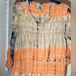 Like new tie dye dress barn light weight elbow length top